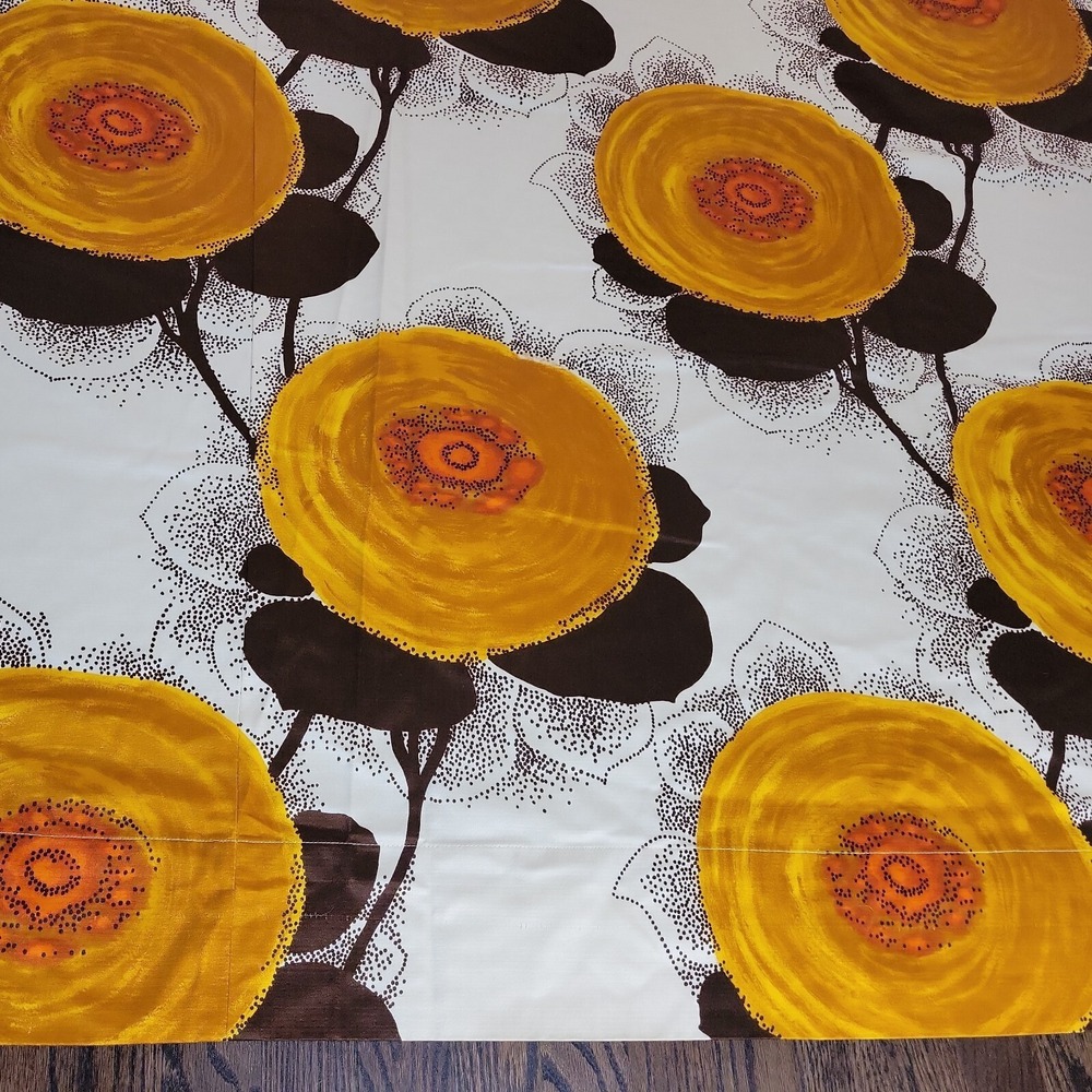 VINTAGE Mid Century Modern Retro 134" L 92" H Curtain Panel Fabric Dekoplus - Picture 3 of 10